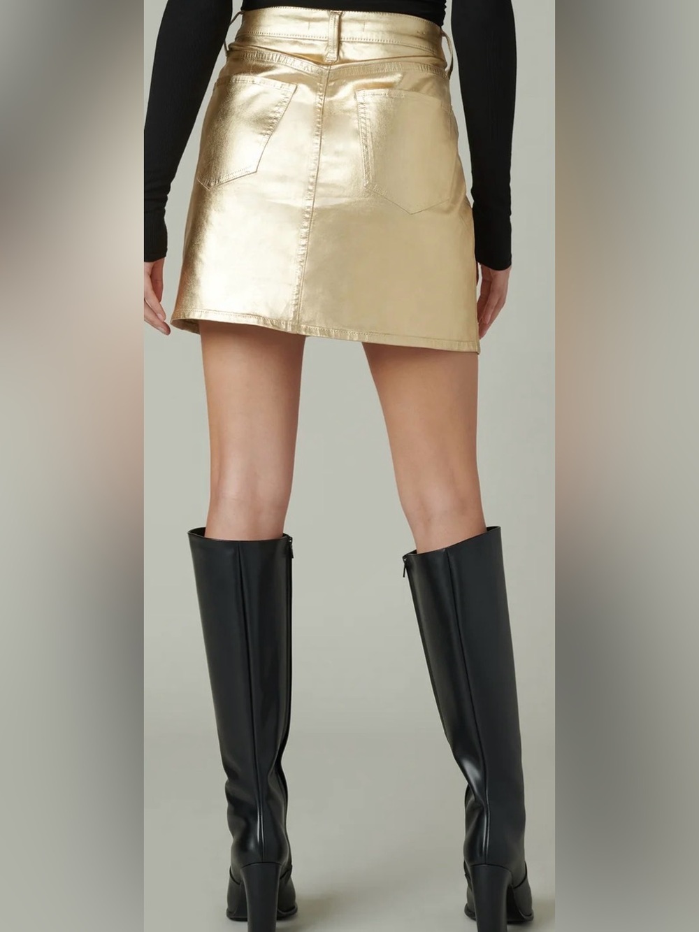 Joes The Cara Skirt gold foil NWT Size 29 - Picture 4 of 4